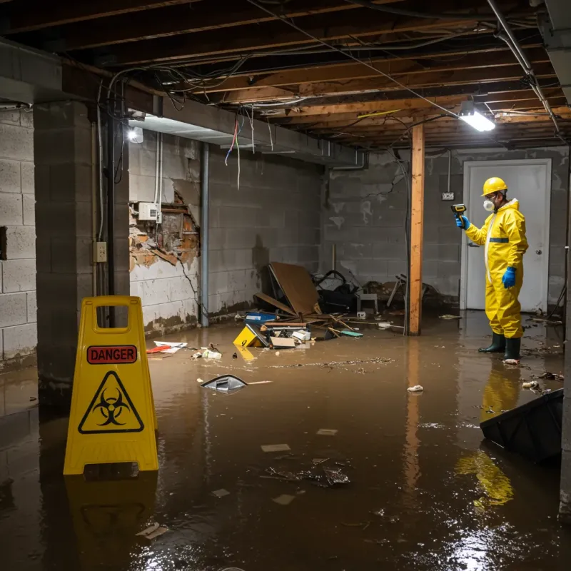 Flooded Basement Electrical Hazard in Ochiltree County, TX Property